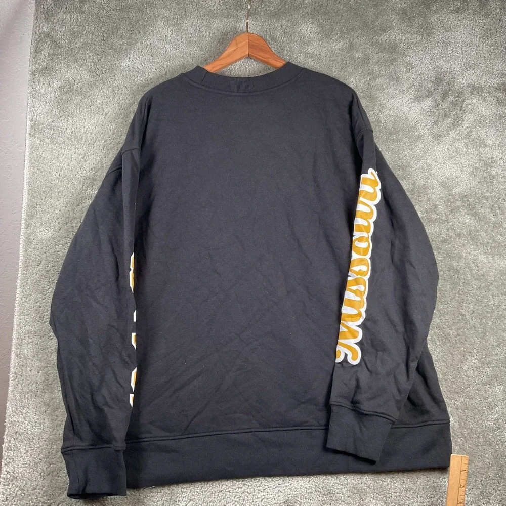 Locale Missouri Tigers Sweatshirt Mens XL Black Multi Logo Collegiate Crewneck
